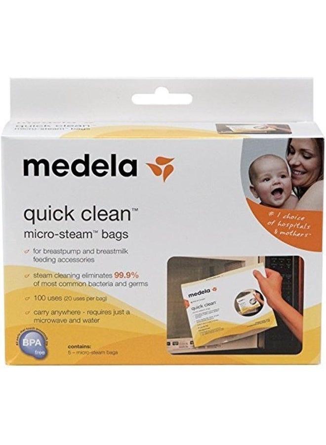 Medela Medela Quick Clean Micro-Steam Bags Economy Pack of 4 - Image 1
