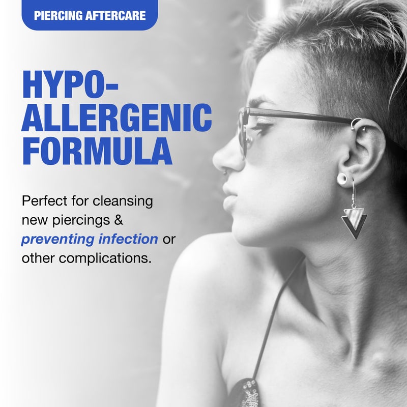 H2Ocean Sea Salt Body Piercing Spray - Saline Piercing Spray for Piercings & Body Modifications - Drug-, Preservative- & GMO-Free Vegan Piercing Aftercare - 6 oz - Image 4