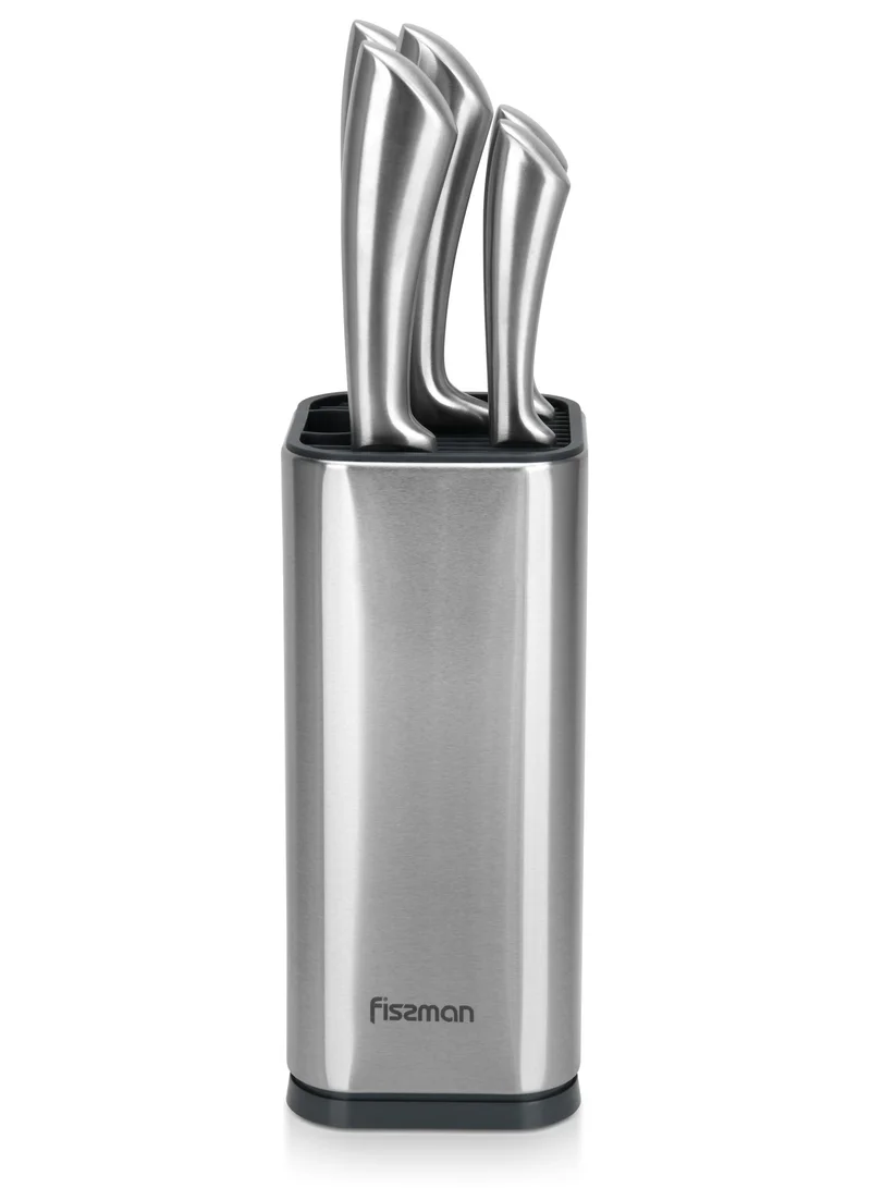 Fissman 6-Piece Knife Set Jarl with Metal Block 420J2 Steel