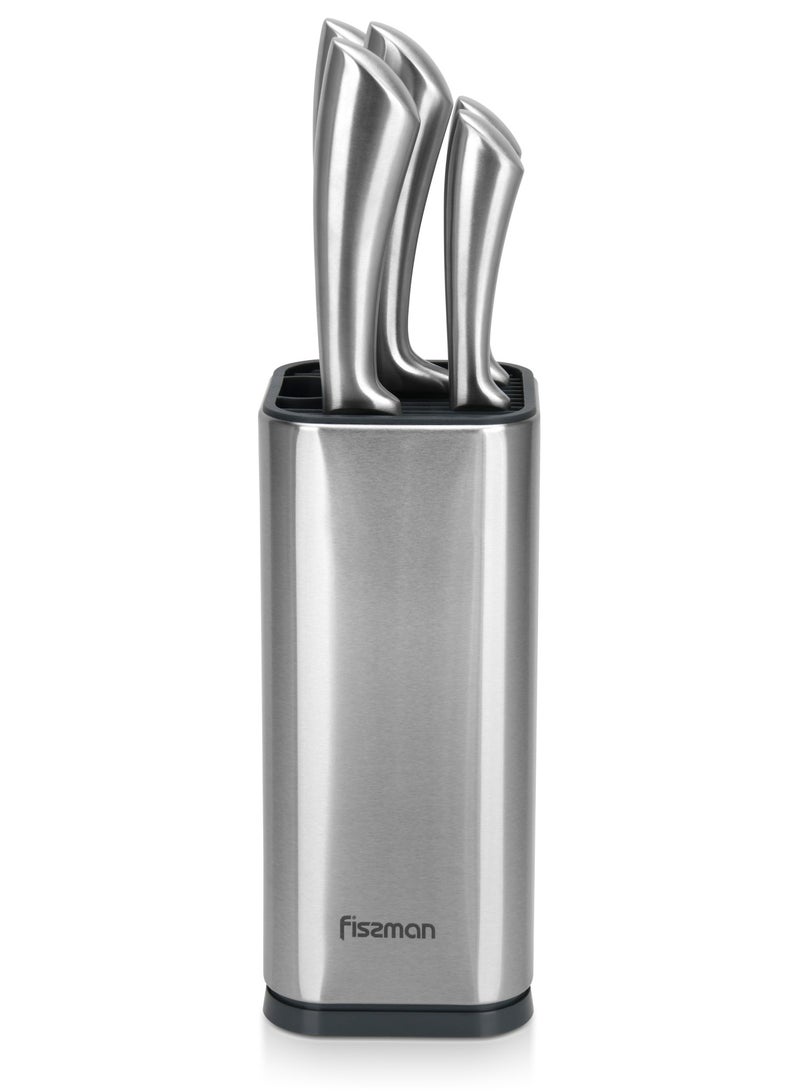 Fissman 6-Piece Knife Set Jarl with Metal Block 420J2 Steel - Image 2