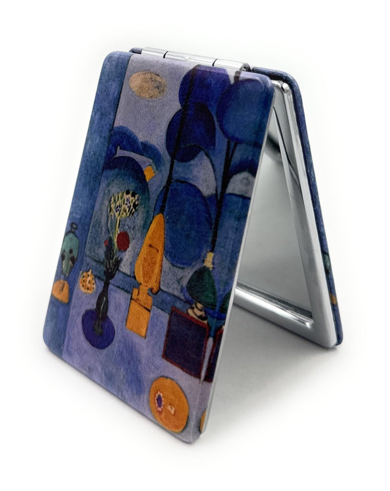 Aeisage Harmony In Blue Mirror Compact Magnifying French Artist Print Gifts Travel Mirrors For Purses Handheld Merch For Fauvism Fans - Image 1