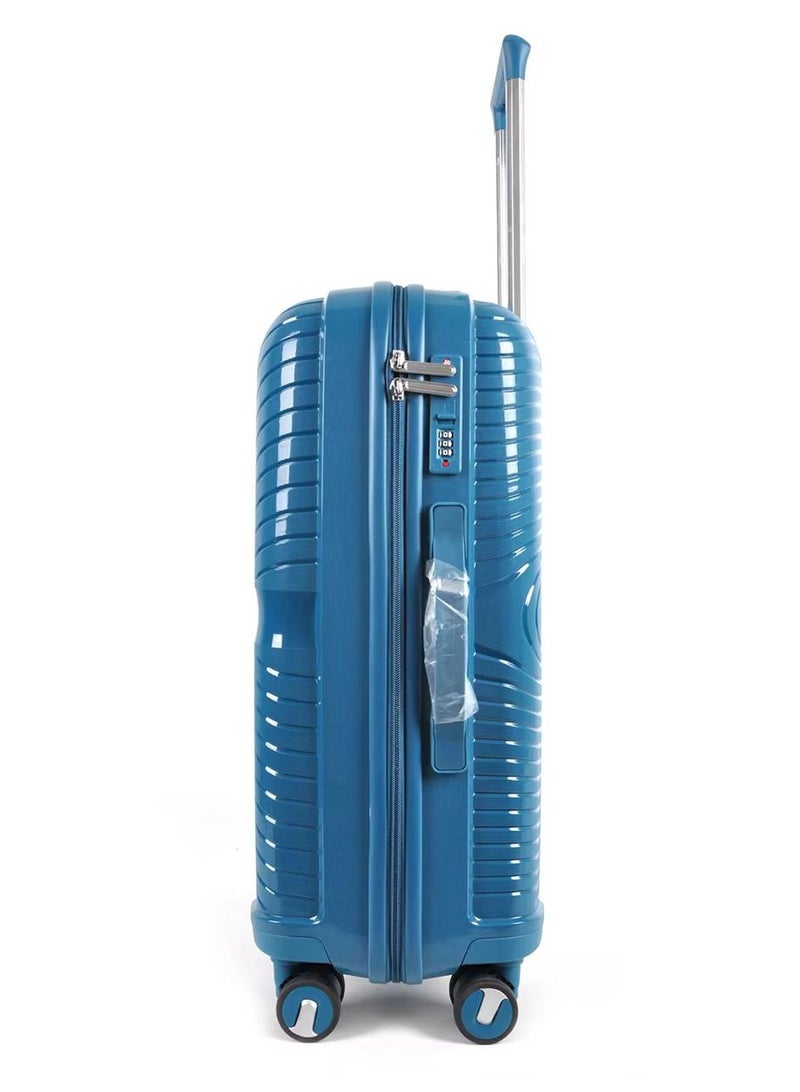 بوجاجو مجموعة أمتعة من مادة البولي بروبلين المكونة من 3 قطع - أمتعة متينة وخفيفة الوزن وغير قابلة للكسر ، عجلات دوارة بزاوية 360 درجة مع قفل TSA وسحاب مضاد للسرقة لسفر خال من الإجهاد (28 بوصة ، 24 بوصة ، 20 بوصة) - Image 4