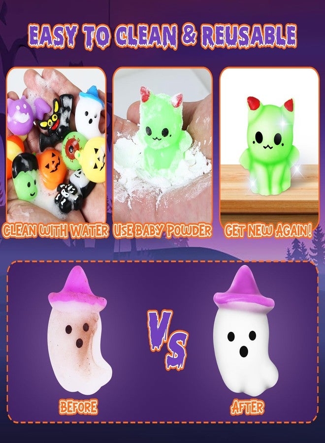 OCHIDO 24 Pcs Halloween Squishy Toys, Halloween Party Favors Mochi Squishy Toys, Halloween Goodie Bag Fillers Gifts for Kids, Trick Or Treat Bags Bulk, School Classroom Prizes - Image 5