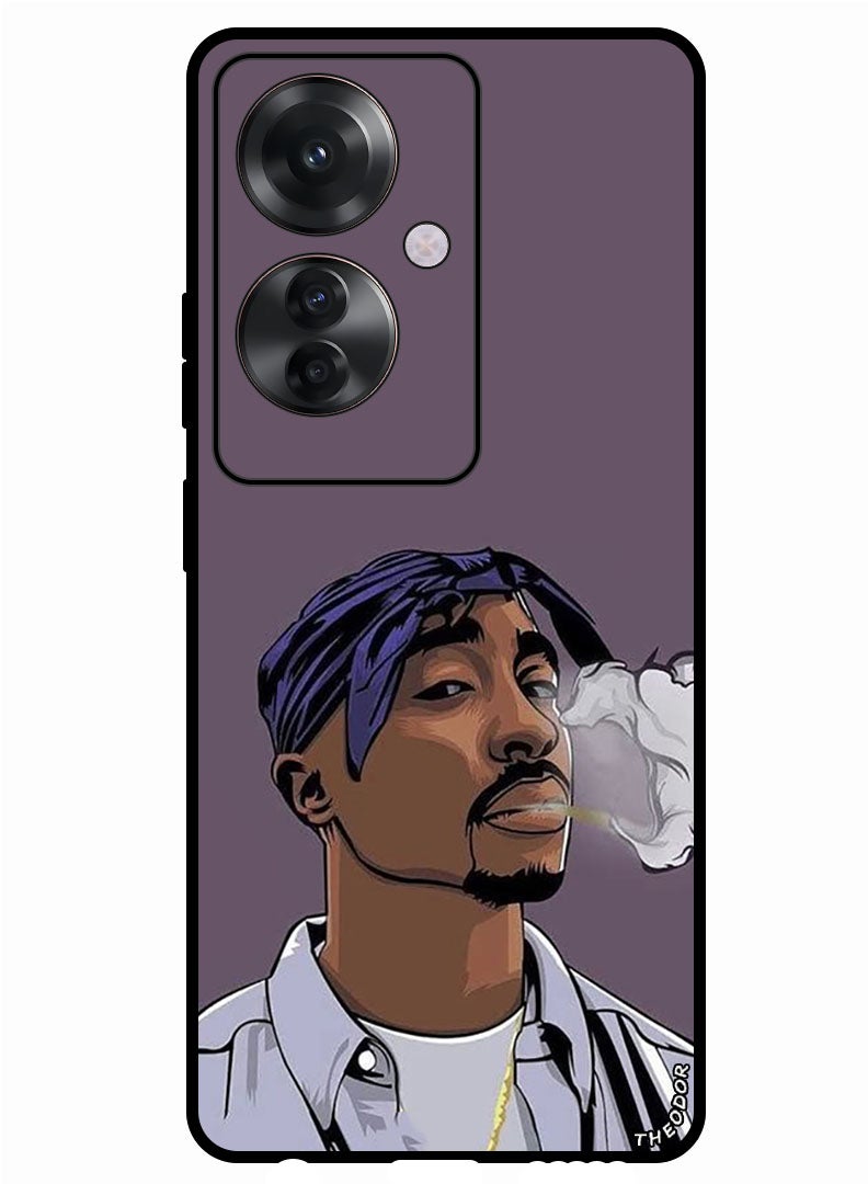 Theodor Protective Case Anti Scratch Shock Proof Bumper Cover For Oppo F25 Pro Tupac - Image 1