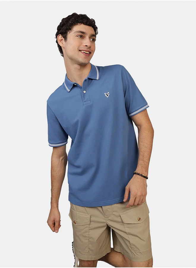 امريكان ايجل Logo Pique Polo Shirt
