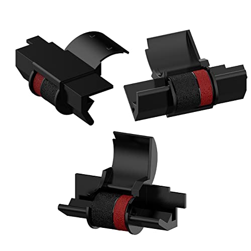 BOEDCN 3 Pack Compatible Calculator Ribbon Replacement for Casio hr-100tm Ink IR-40T Calculator Ink Roller Compatible with Casio HR-100TM HR-170RC Canon P23-dhv CP13 Sharp EL-1801V, Individually Sealed, B/R - Image 3