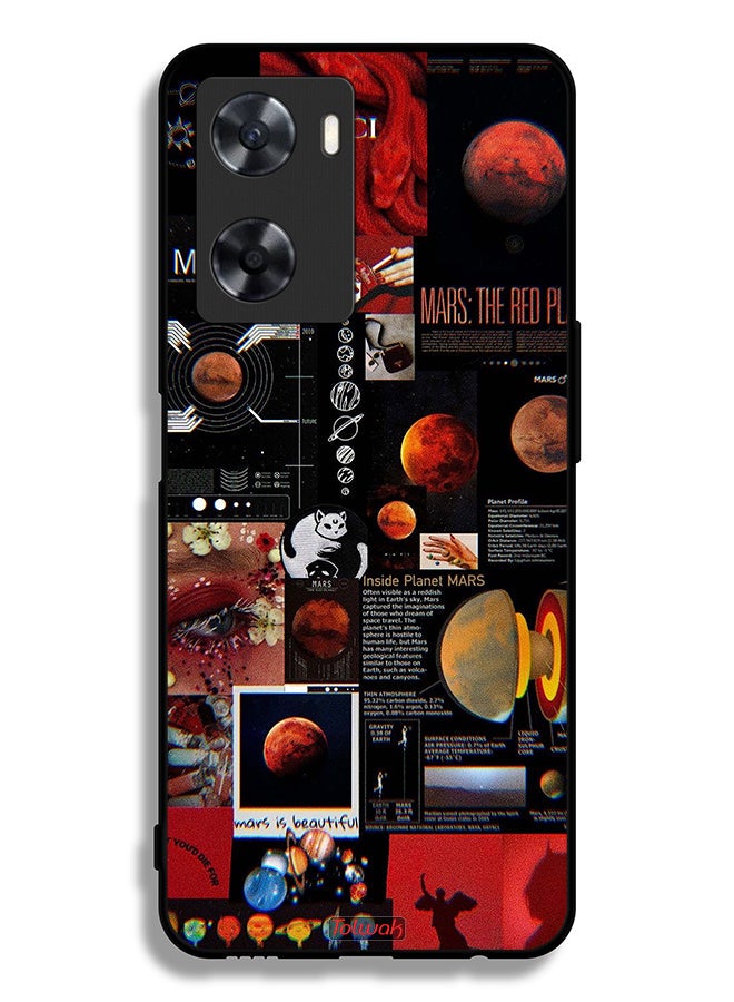 Tolwak Oppo A77 4G Protective Case Cover Mars Art - Image 2