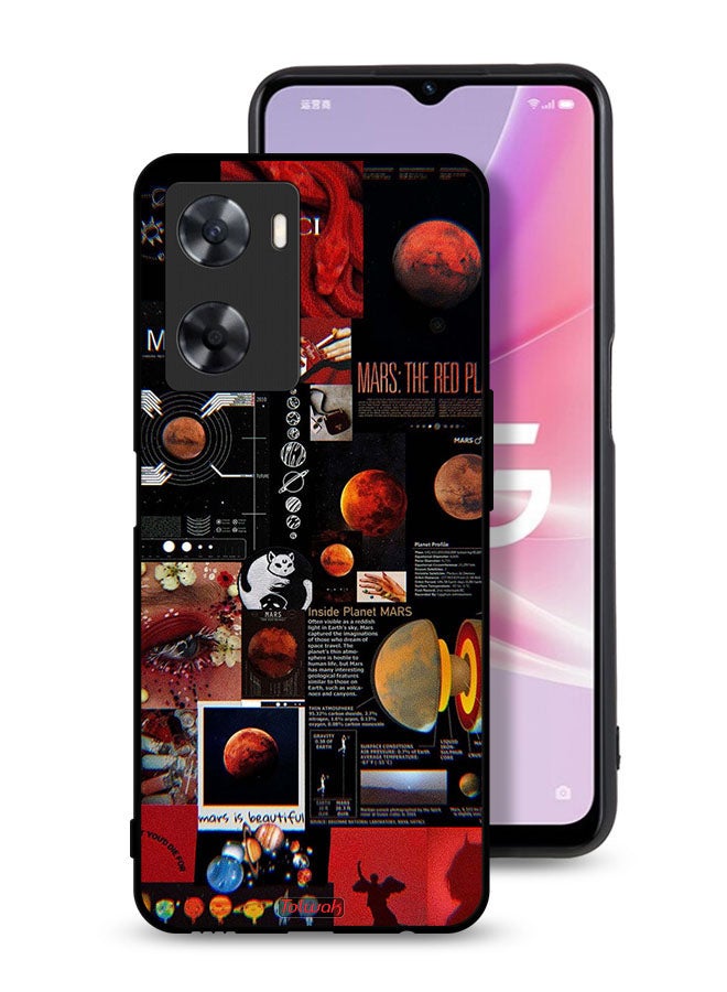 Tolwak Oppo A77 4G Protective Case Cover Mars Art - Image 1