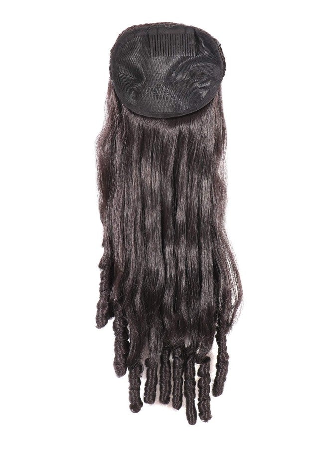 Honbon Curly/Wavy Wig for Women And Girls, Juda Accessories for Women and girls, Hair Extension 20-21 Inches (Brown) … - Image 3