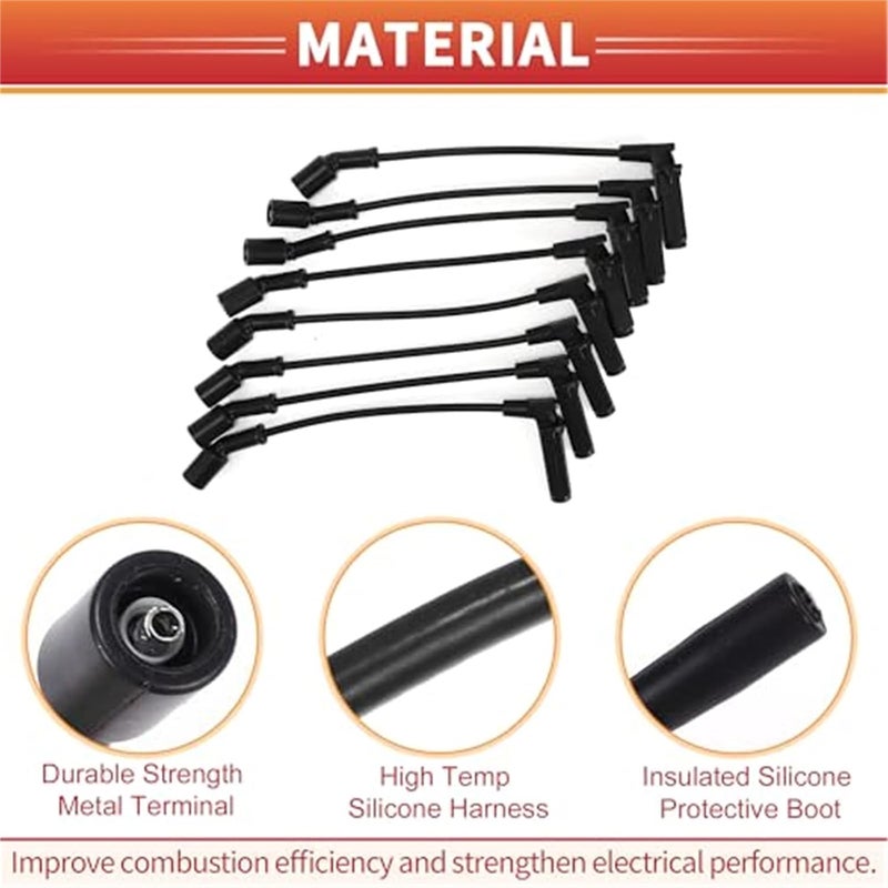 Vuzmode Ignition Coil Wires for Cadillac Escalade - Image 3