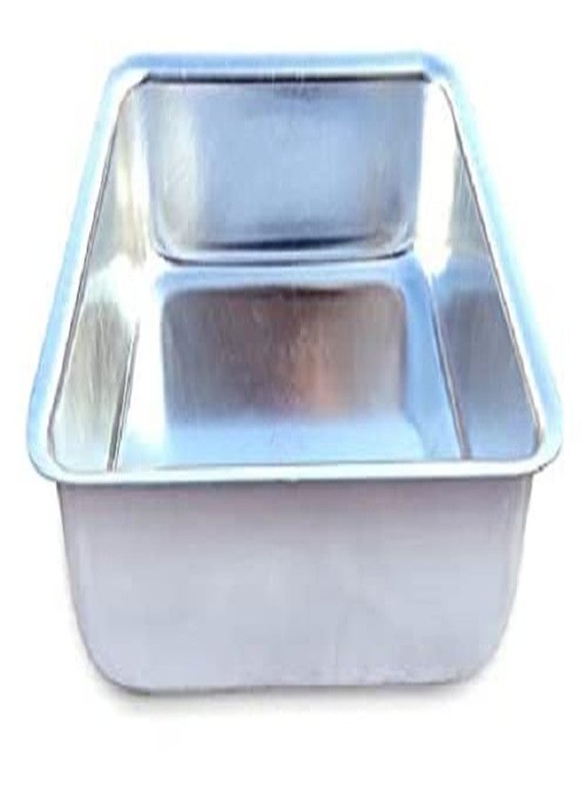 W.A Bakers Hard Anodized Aluminum Square Shape Cake Baking Mold Set of 3, (Silver) - Image 5