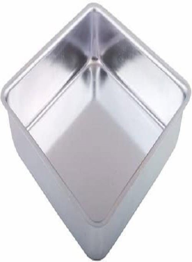 W.A Bakers Hard Anodized Aluminum Square Shape Cake Baking Mold Set of 3, (Silver) - Image 3