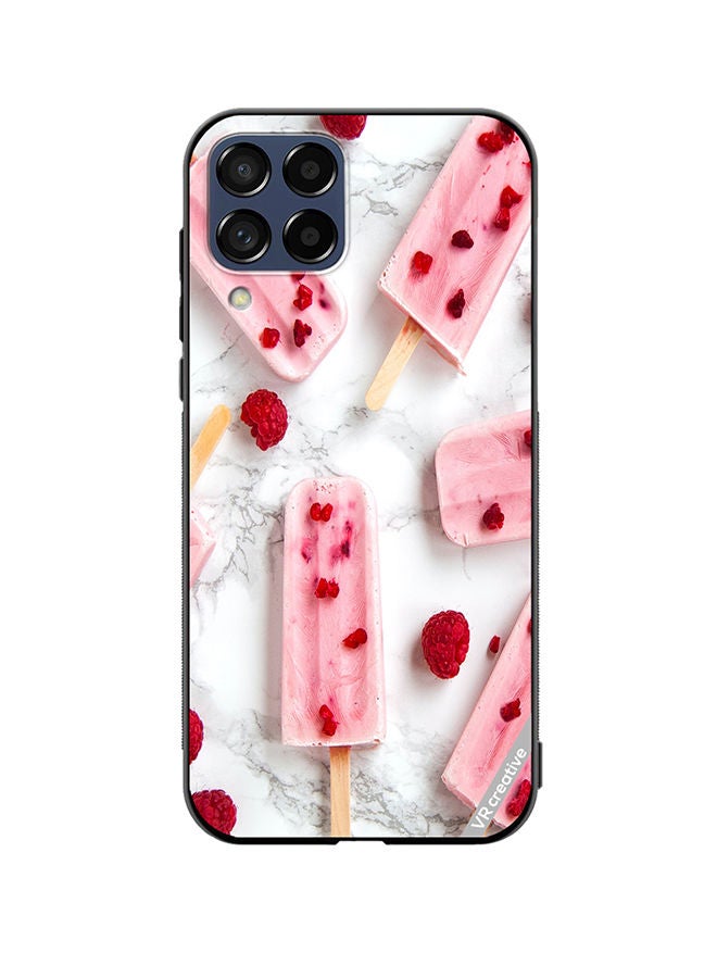 VR CREATIVE Protective Case Cover For Samsung Galaxy M53 Gulabi Icecream Design Multicolour - Image 1