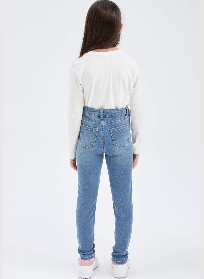 DeFacto Girl Skinny Fit Denim Trousers - Image 4