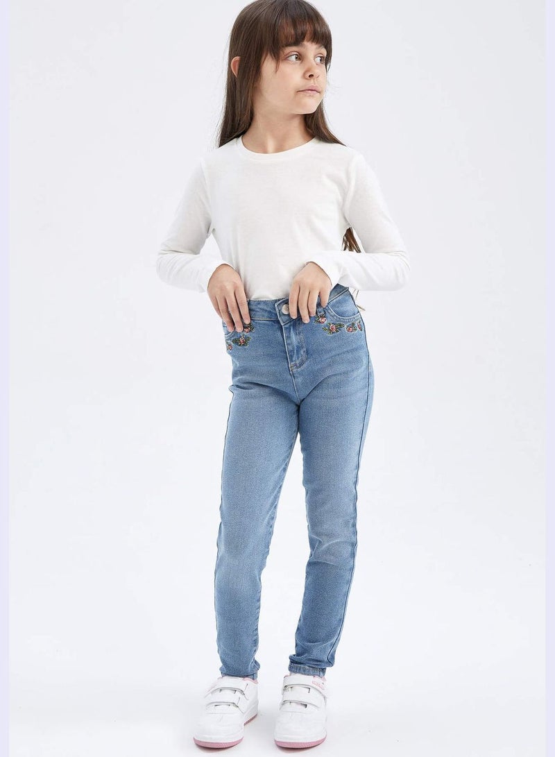 DeFacto Girl Skinny Fit Denim Trousers - Image 2