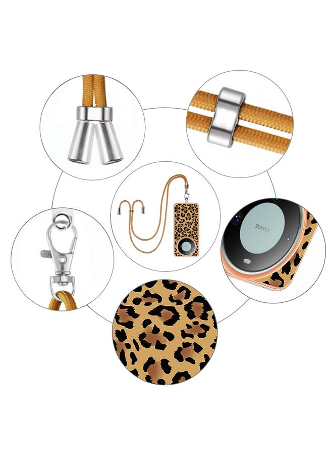 Zaboon Case For Huawei Mate 60 Pro Electroplating Dual-side IMD Phone Case with Lanyard - Image 5