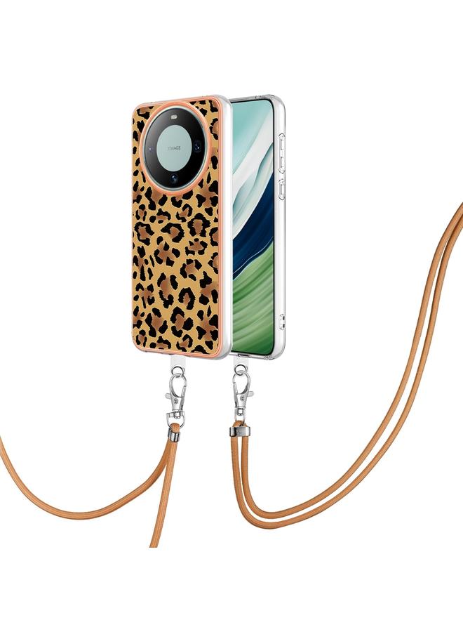 Zaboon Case For Huawei Mate 60 Pro Electroplating Dual-side IMD Phone Case with Lanyard - Image 1