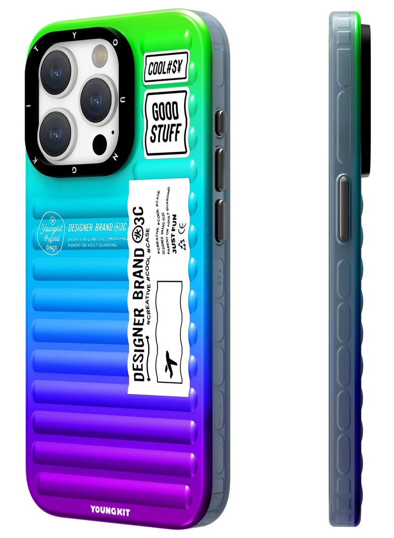 YOUNG KIT Young Kit the Wizard of Oz MagSafe Apple iPhone 15 Pro max Case - Aurora Galaxy Color  - Image 2