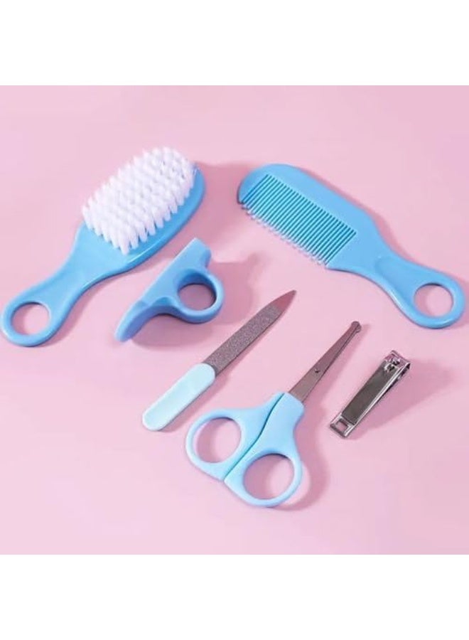Baby Care Kit - 6 Pcs Infant Grooming Set | Hair Brush, Comb, Nail Clipper & Scissors | Newborn Essential - Image 4