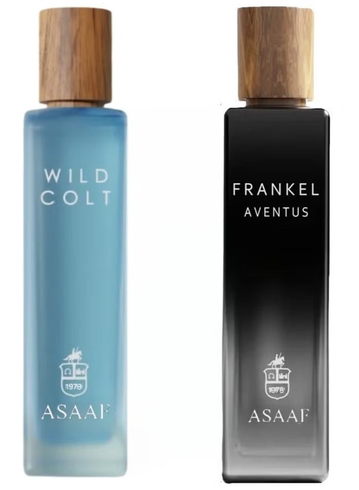 ASAAF package Asaaf for men Wild Colt 200 ml and Frankel Aventus 200 ml