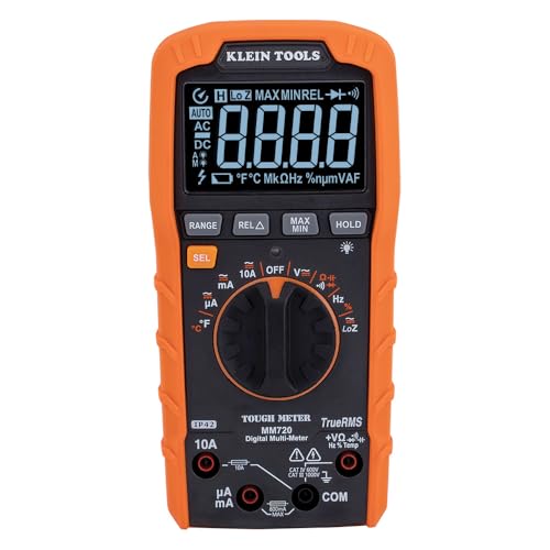Klein Tools MM720 Digital Multimeter AutoRanging TRMS Low Impedance LoZ 1000V ACDC Voltage 10A ACDC Current 60 MOhms Resistance - Image 1