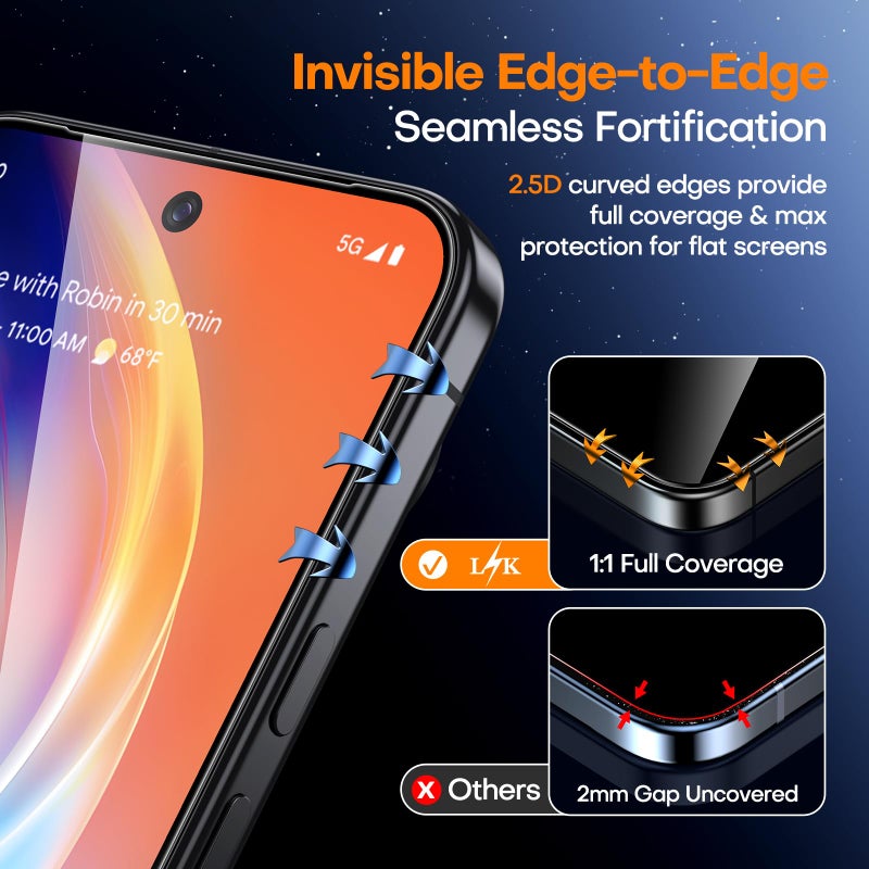 LK LϟK [2+1 Pack] for Google Pixel 11 Screen Protector - Image 3