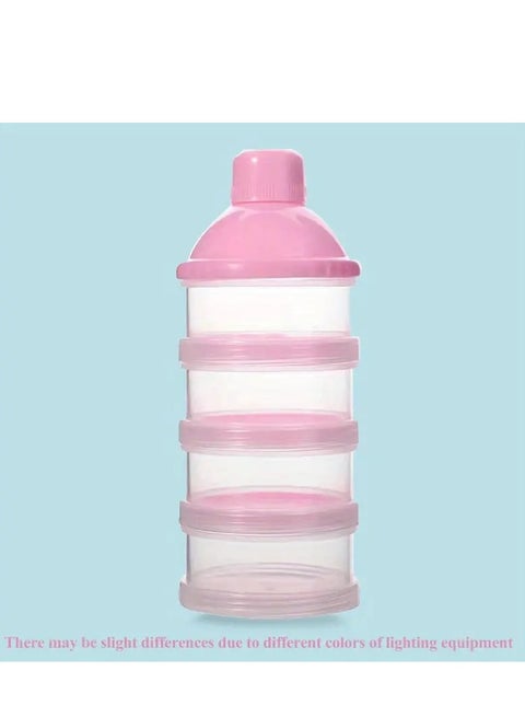 4 Layers Milk Powder Container, 30g/60g, Portable Formula Dispenser, Large Capacity Food Storage Container Box, Baby Feeding Travel Snack Box Milk Powder Storage Funnel-shaped Snack Organizer