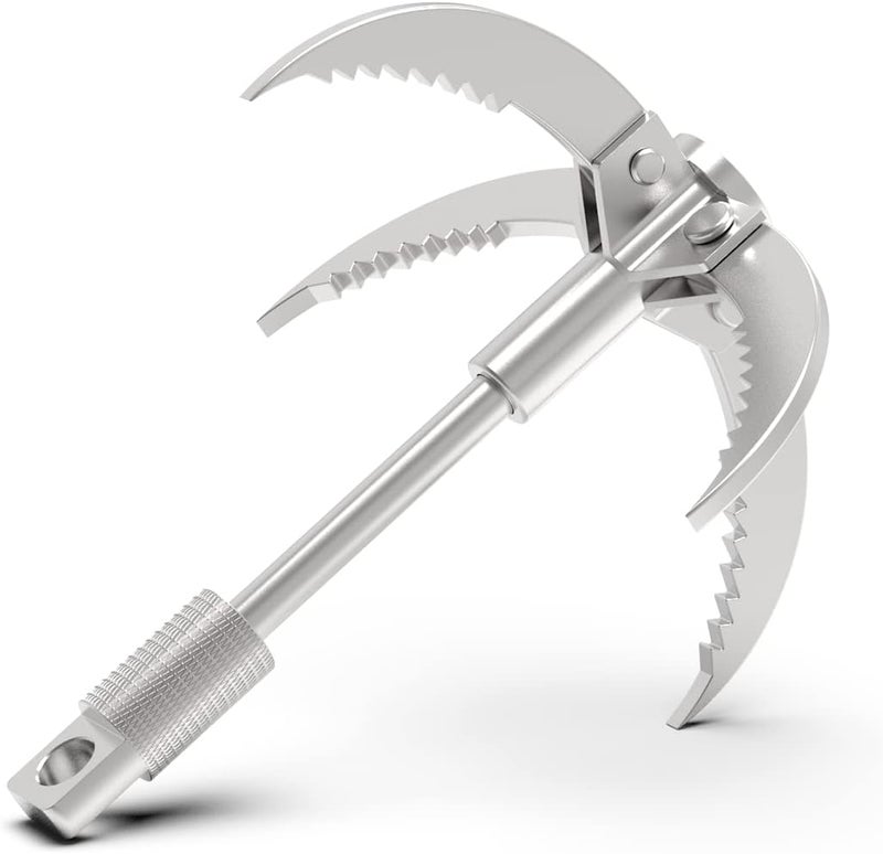 Ant Mag Grappling Hook Stainless Steel Claw Carabiner for Camping Hiking Tree Grabbing and Water Lifting Salvage - Image 1