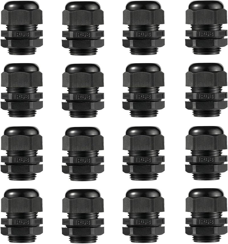 PENGLIN موصل كابل 3/4" NPT من النايلون، موصل كابل لتخفيف الضغط، قفل قابل للتعديل IP68 مقاوم للماء (3/4 بوصة (عبوة 16)) - Image 1