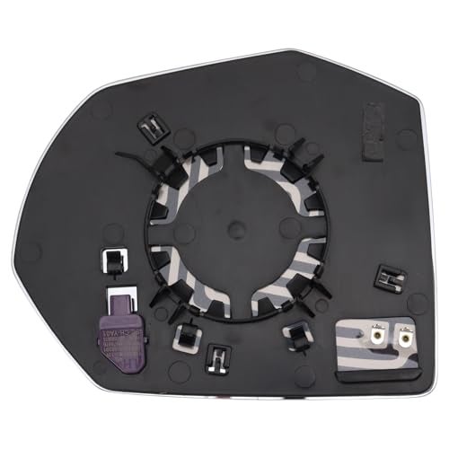 TRQ Driver Side Mirror Glass Heated Blind Spot Indicator Convex Compatible with 2021-2024 Chevrolet Tahoe Suburban, GMC Yukon Yukon XL GM1324217 - Image 4