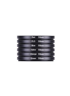 General Panchromatic Filter Suit Red Filter Yellow Green Blue Film Machine 58/67/77/82mm Black And White Scenery Photography-Color:77mm-purple Fld  - Image 5