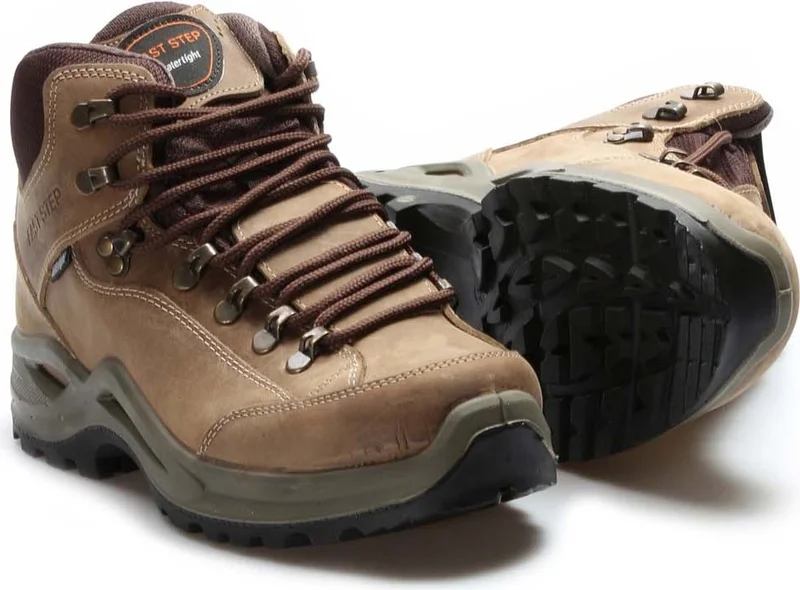 Fast Step Genuine Leather Beige Women's Outdoor Boots 117sza1219