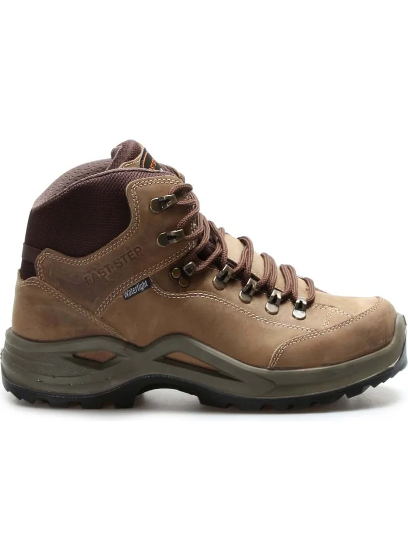Fast Step Genuine Leather Beige Women's Outdoor Boots 117sza1219