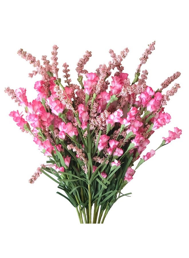 TEMPUS 10Pcs Artificial Flower Bulk Spring/Summer Flowers Wedding Party Vase Bouquet Floral Arrangement Home Decor Indoor Decor(Pink) - Image 1