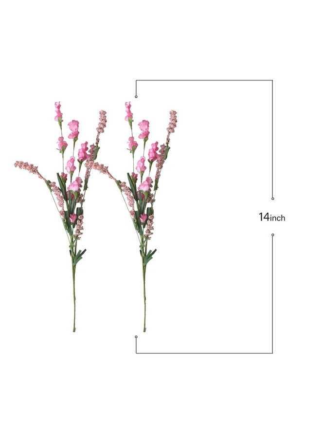 TEMPUS 10Pcs Artificial Flower Bulk Spring/Summer Flowers Wedding Party Vase Bouquet Floral Arrangement Home Decor Indoor Decor(Pink) - Image 3