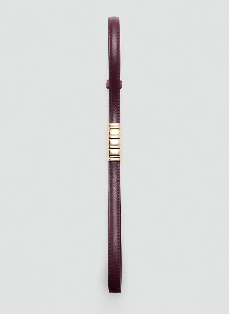 مانجو Thin belt with metal detail