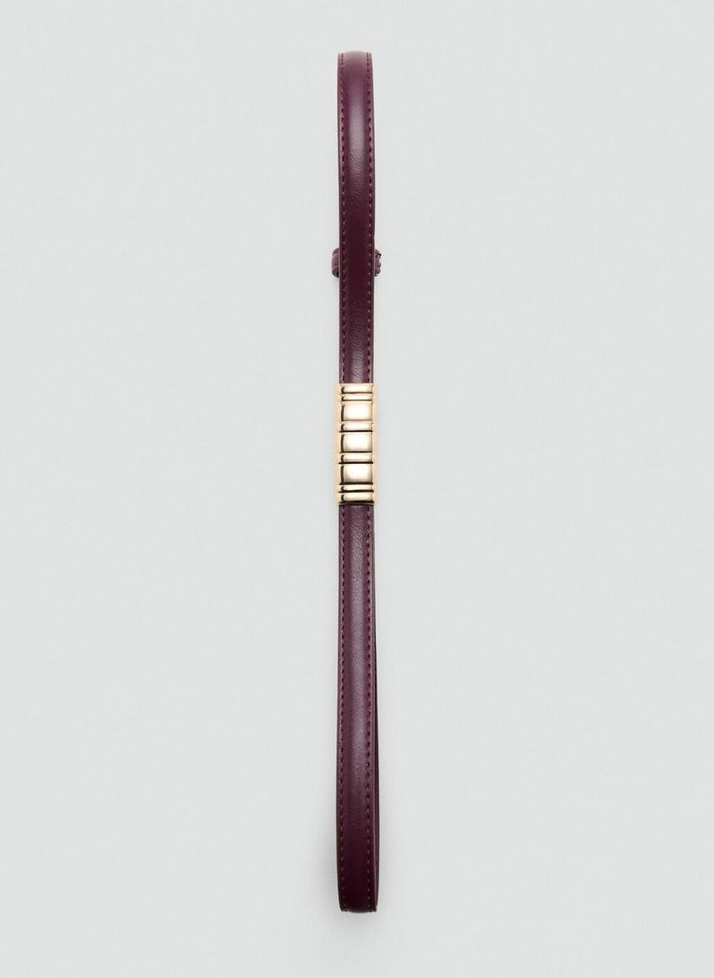 MANGO Thin belt with metal detail - Image 2