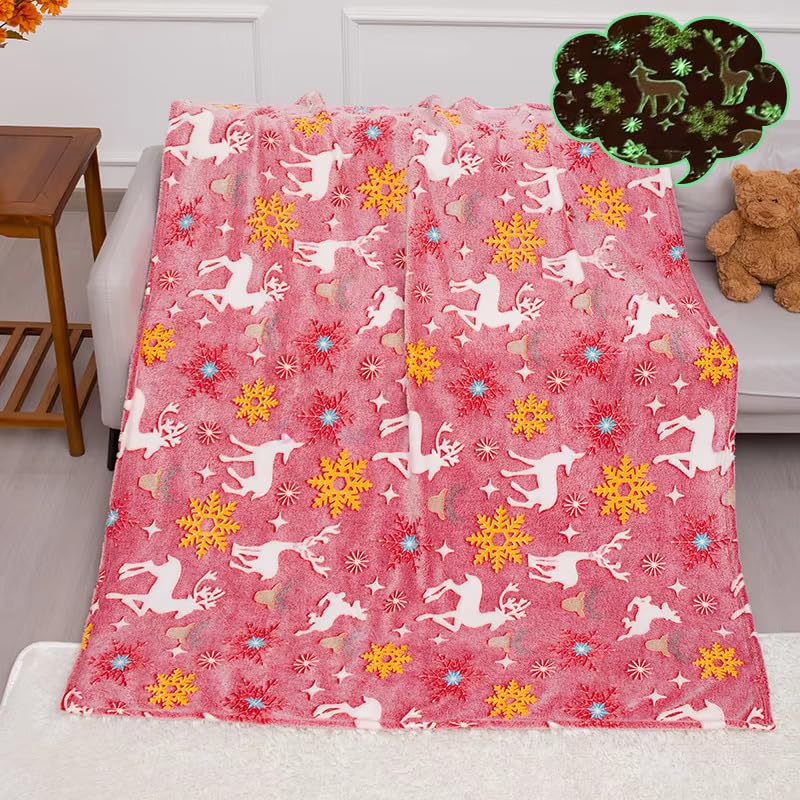Butterthief Glow in The Dark Radium Blanket for Kids Super Soft & Warm Glowing Blanket for Toddler (100x150 cm, 0-8 Year) - Image 1