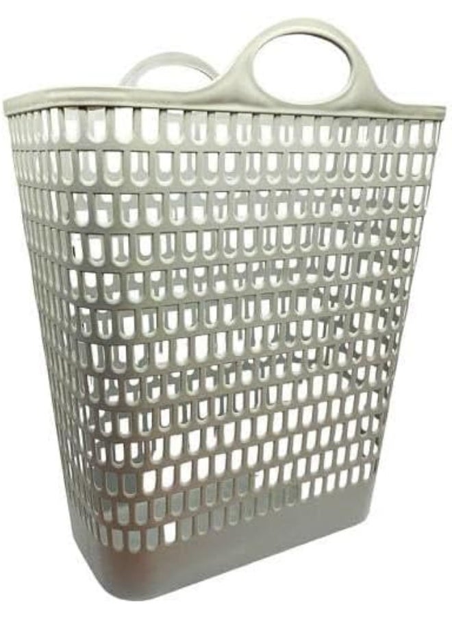 Generic - Practical laundry basket with large capacity and stylish design - ideal for organizing clothes in the bathroom or laundry room (grey) - Image 1