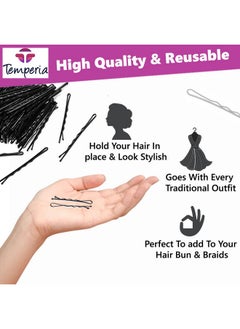 Bobby Hair Pins For Women & Girls (Pack Of 100) (Small Pins - 5 Cm) | Stylish Bob Hairpins For Hairstyling | Hair Styling Accessories Clips (Black) - pzsku/Z06E518B82227702B15A3Z/45/_/1735566874/136a4cab-9284-4382-af79-74ed18fc5afa