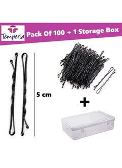 Bobby Hair Pins For Women & Girls (Pack Of 100) (Small Pins - 5 Cm) | Stylish Bob Hairpins For Hairstyling | Hair Styling Accessories Clips (Black) - pzsku/Z06E518B82227702B15A3Z/45/_/1735566882/906d3660-4120-45ef-aa75-7afcd87b2fb9