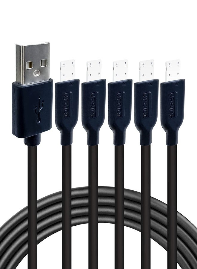Gigastone 【5-Pack】 Charging Cable for Apple Lightning Devices, 3ft Fast Charge 12W, Compatible with iPhone, iPad, Charging only, Data Sync not Supported, Black - Image 1