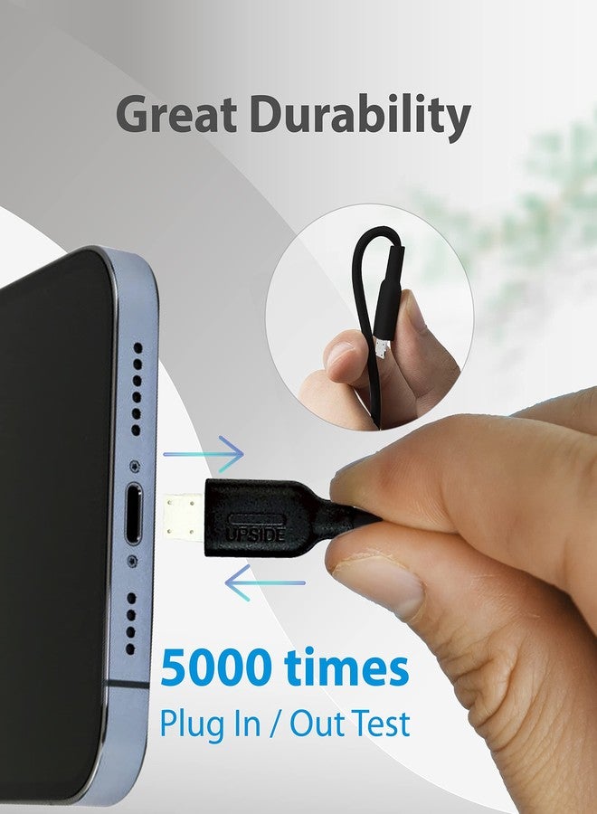 Gigastone 【5-Pack】 Charging Cable for Apple Lightning Devices, 3ft Fast Charge 12W, Compatible with iPhone, iPad, Charging only, Data Sync not Supported, Black - Image 2