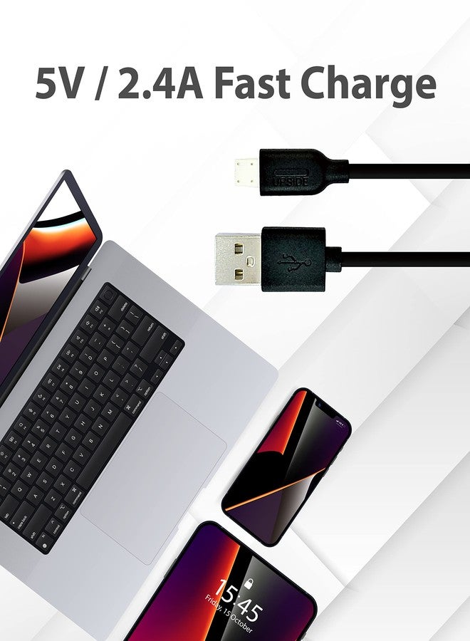 Gigastone 【5-Pack】 Charging Cable for Apple Lightning Devices, 3ft Fast Charge 12W, Compatible with iPhone, iPad, Charging only, Data Sync not Supported, Black - Image 4