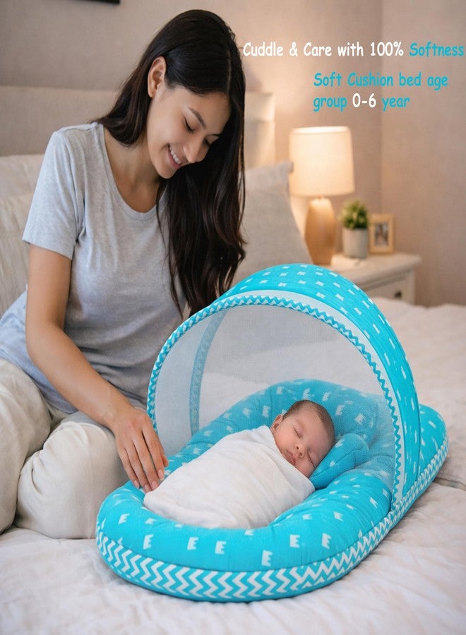 Infantbond by fareto Newborn Baby Bedding Essentials | Daily Needs Items | Hopsital kit Ready Combo | Baby Products All (Pack of 32) (0-6months)(Blue Crown) - Image 4