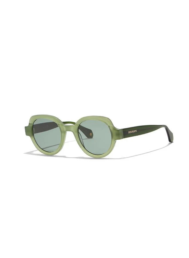 30Sundays Laurel,Women Sunglasses, Geometric Sunglasses, UV Protection: UV400 (Green,Green)