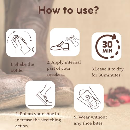 URBA Shoe Stretch Spray 200 ml – Softener & Stretcher for Leather, Suede, Nubuck, Canvas - Image 5