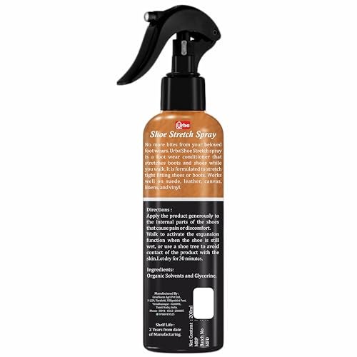 URBA Shoe Stretch Spray 200 ml – Softener & Stretcher for Leather, Suede, Nubuck, Canvas - Image 2
