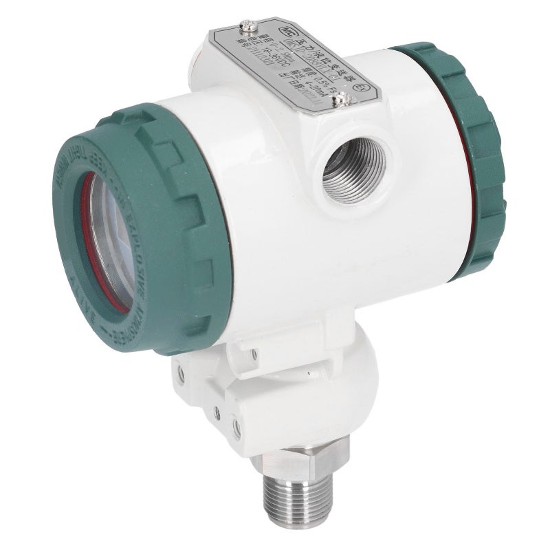 Pressure Transmitter 0-2.5MPa 0.5%Fs Accuracy - Stainless Steel & Die Cast Aluminum Construction LED Digital Display Pressure Sensor for Petroleum Metallurgy Water Supply Industrial Automation - Image 3