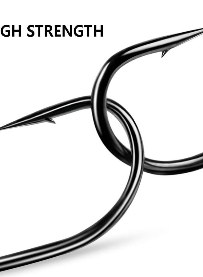 Dyxssm 100pcs/lot Double Fishing Hooks Classic Frog Hook with Open Shank for Saltwater and Freshwater (4# (100pcs)) - Image 4